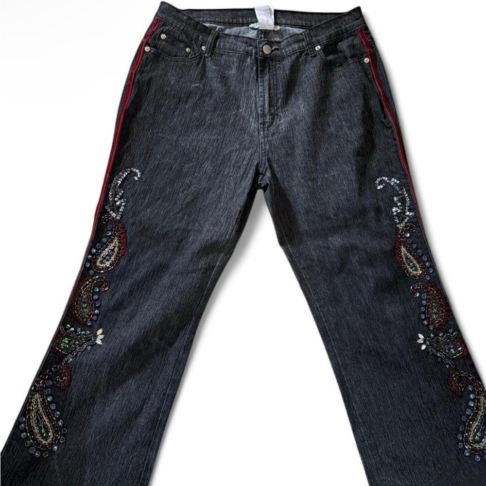 Embellished Black Jeans